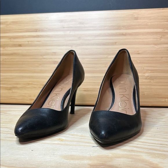 Calvin Klein Shoes - Calvin Klein Black Patent Pumps - Size 7.5 |Pointed Toe & Sleek Heel
